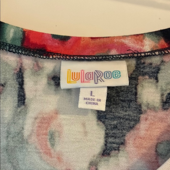 LulaRoe Emily Women’s V Neck Long Sleeve Swing Midi Dress Pullover- Size Large - Picture 2 of 12